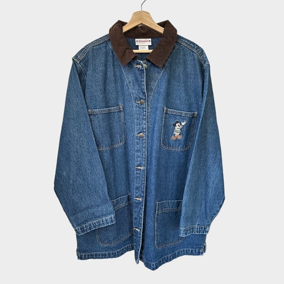 Disney Jackets & Blazers - DISNEY Disneyland 90s/00s Vintage Embroidered Character Denim Jean Jacket